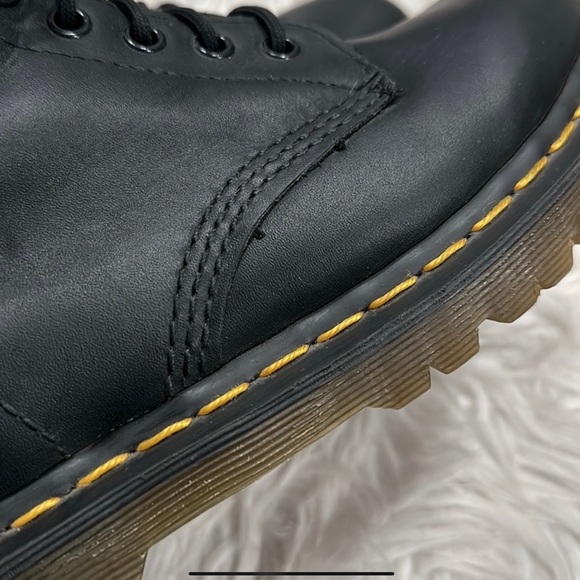 Doc Martens black Virginia Pascal Combat Boots SIZE 8 - Picture 12 of 12